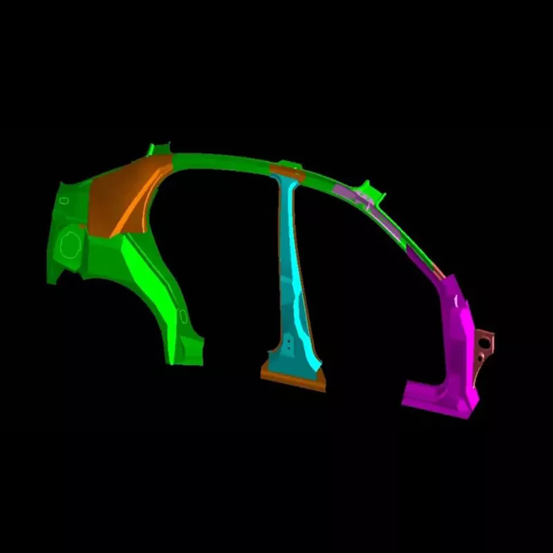 يموت ختم التجميع الداخلي للوحة الجانبية للسيارات